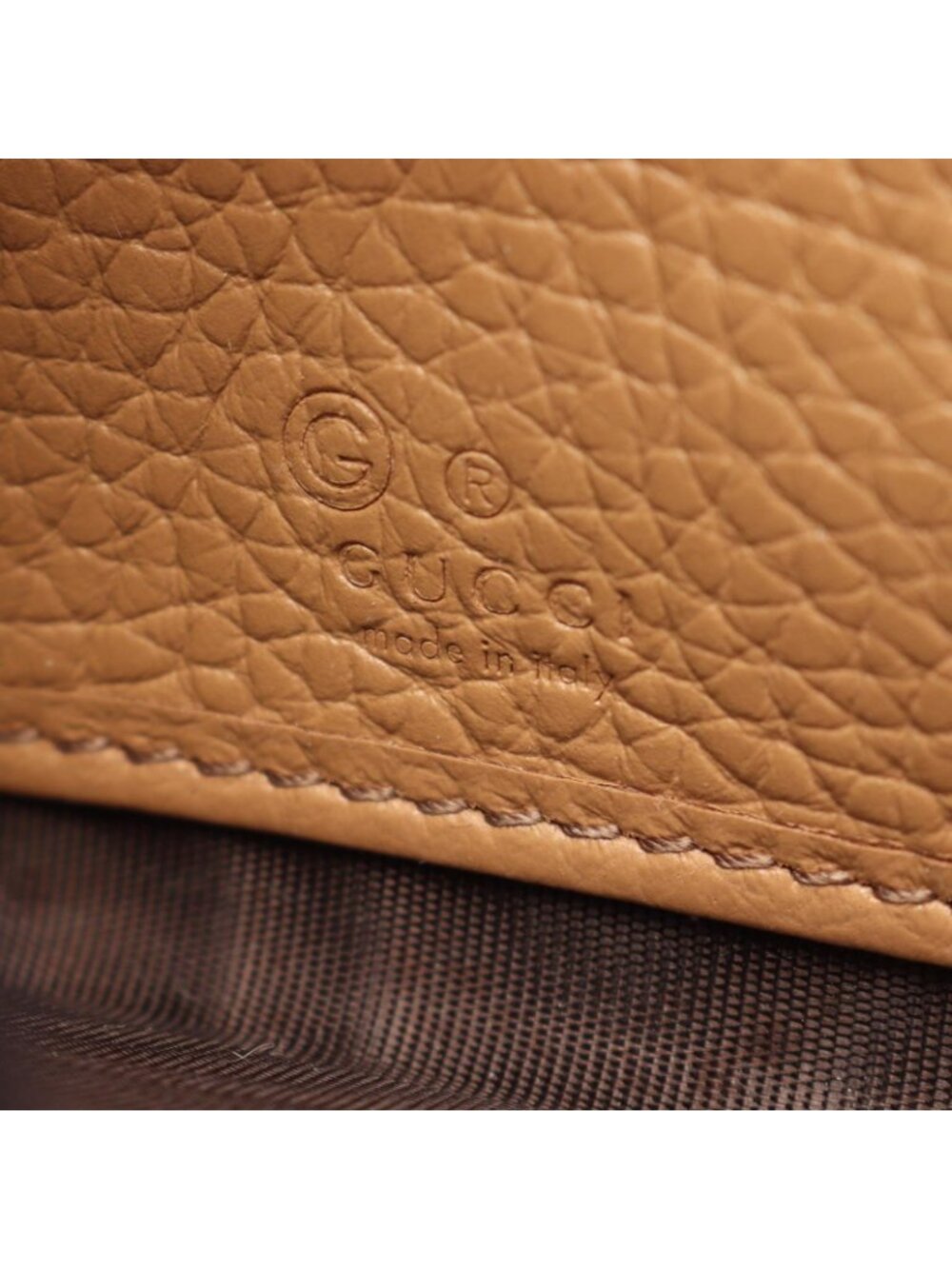 Gucci Round Wallet Soho Interlocking G Brown Leather - Picture 4 of 13